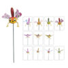 Butterfly-Dragonfly-Bee Ornament On Stick