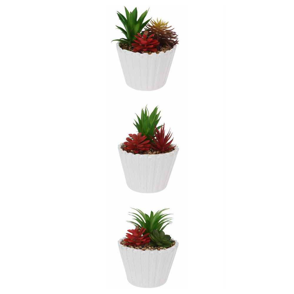 Artificial Plant In Pot 3 Assorted Plants - Image 2